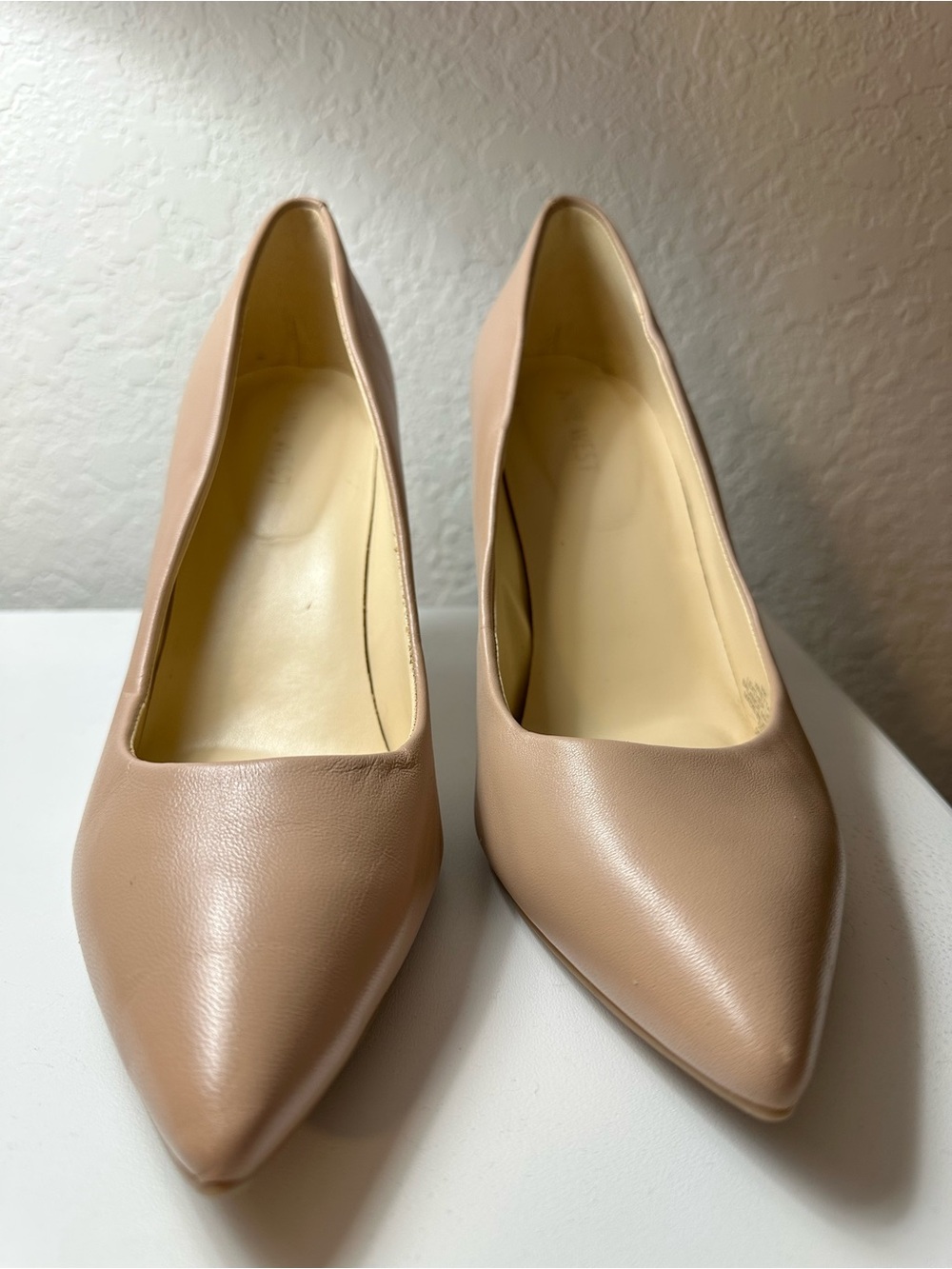 Nine West Women's Pointed-Toe Pumps in Beige